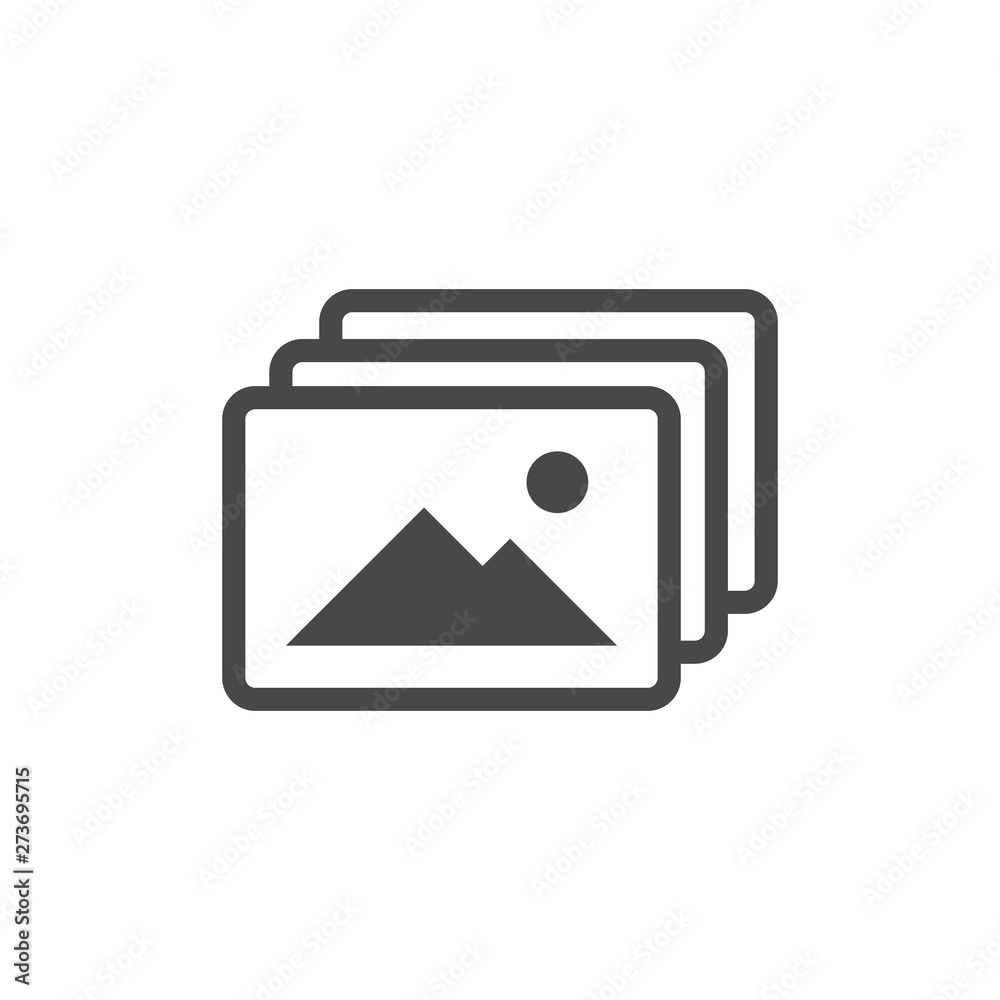 Picture icon vector grey. photo gallery icon vector Picture icon vector grey. photo gallery icon vector