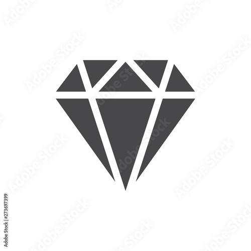 Diamond icon grey. Diamond line icon. Gemstone symbol