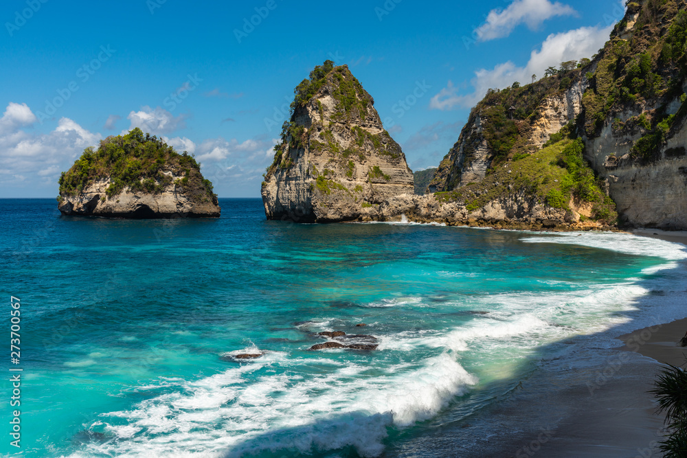 Fototapeta premium Diamond beach. Nusa Penida, Bali, Indonesia