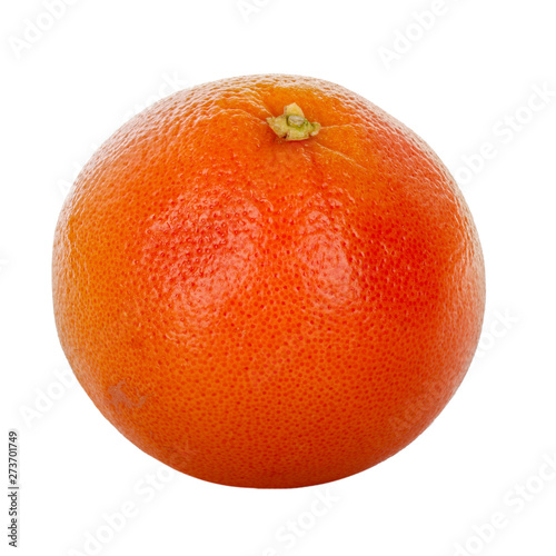 fresh red grapefruit isolated on white background