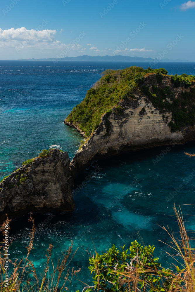 Naklejka premium Atuh beach. Beautiful exotic beach. Nusa Penida, Bali Indonesia