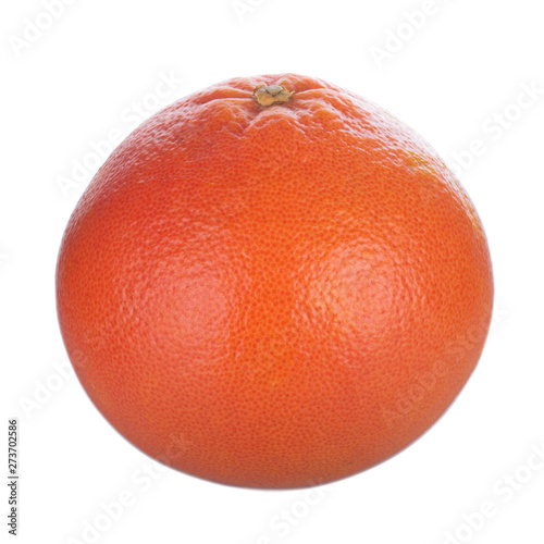 fresh red grapefruit isolated on white background