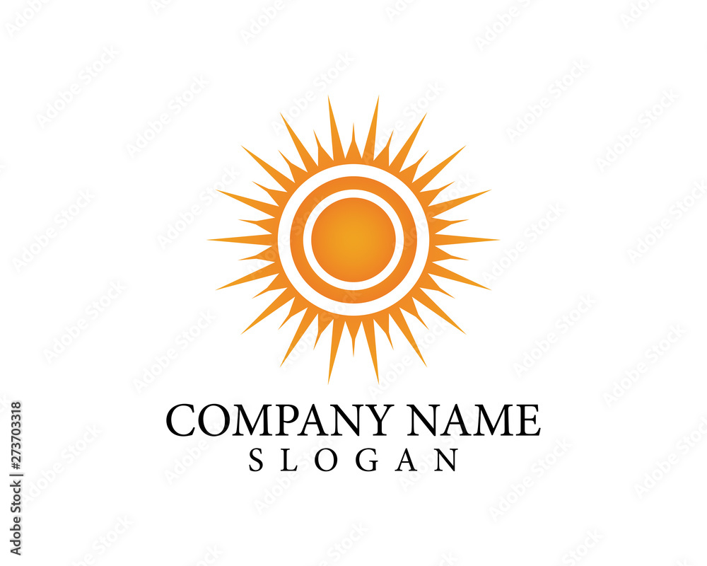 Fototapeta premium Sun Vector illustration Icon Logo Template design