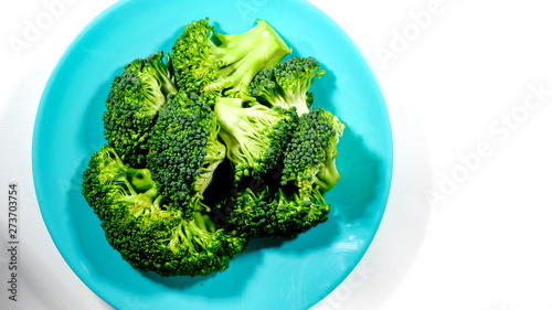 Fresh Raw Uncooked Broccoli Vegetables