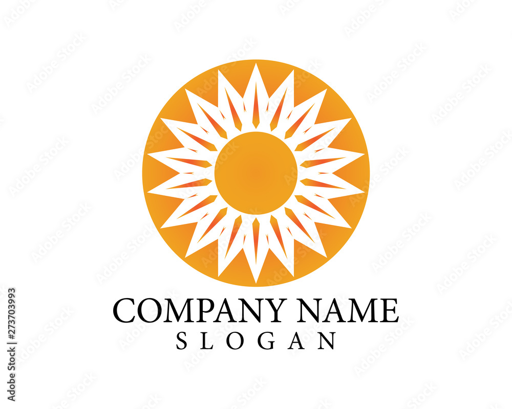 Fototapeta premium Sun Vector illustration Icon Logo Template design