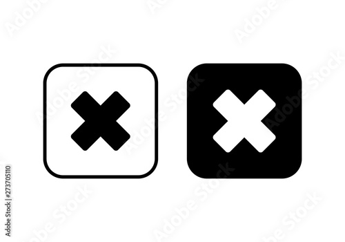 Close vector icon. Delete icon. remove, cancel, exit symbol