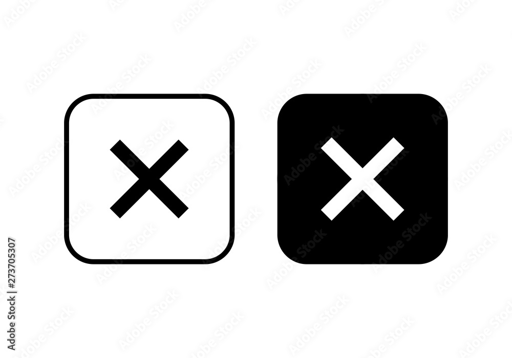 Close vector icon. Delete icon. remove, cancel, exit symbol Close vector icon. Delete icon. remove, cancel, exit symbol