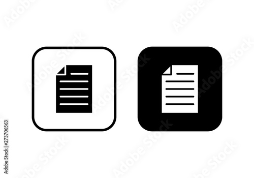 Document icon vector. Paper icon. File Icon © AAVAA
