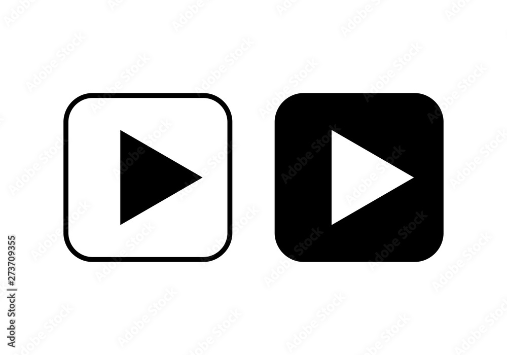 play Icon vector. Play button vector icon play Icon vector. Play button vector icon