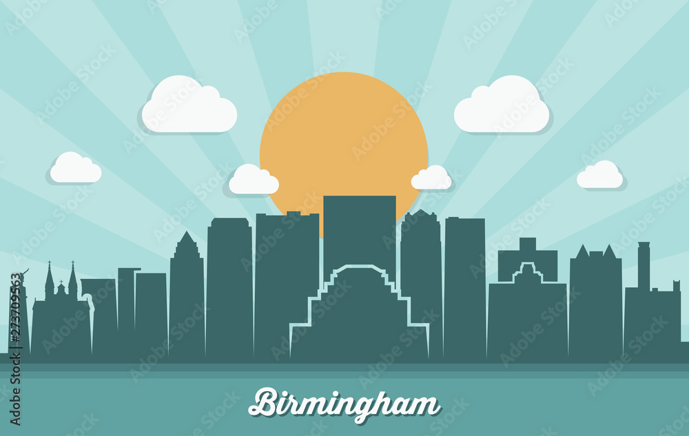 Birmingham skyline - Alabama, United States of America, USA