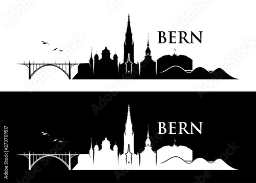 Bern skyline - Switzerland - vector illustration - Vector