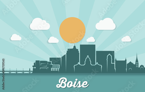 Boise skyline - Idaho, United States of America, USA 