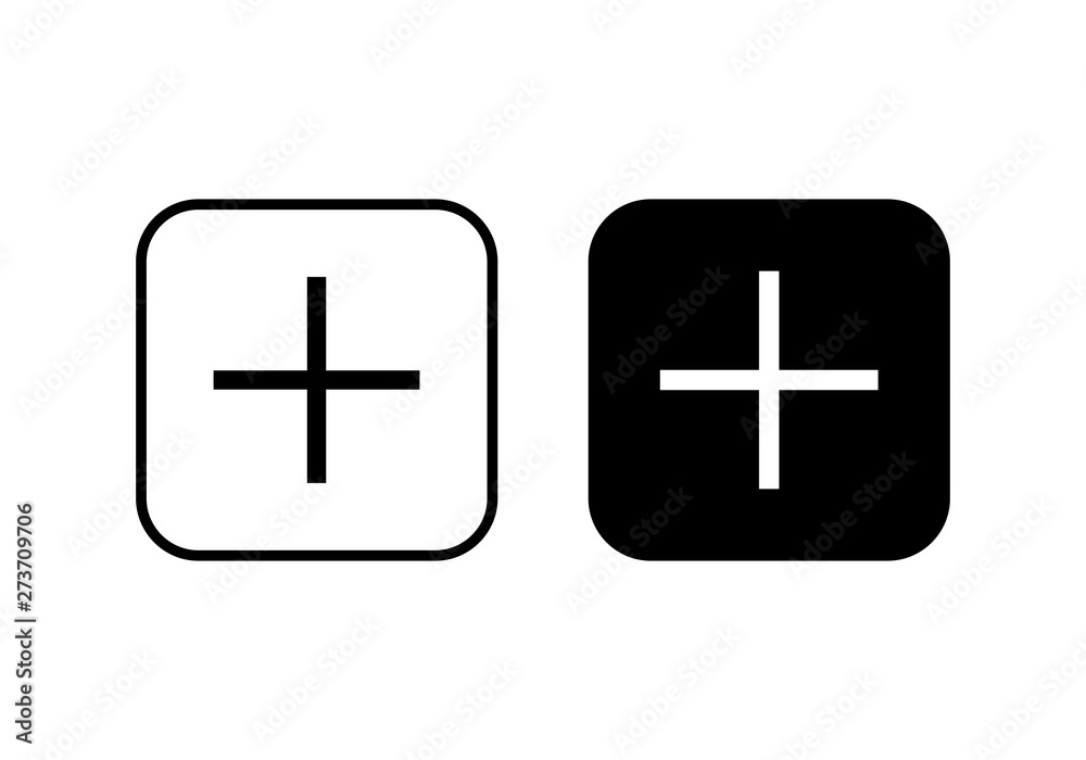 Plus Icon vector. Add icon. Addition sign. Medical Plus icon Plus Icon vector. Add icon. Addition sign. Medical Plus icon