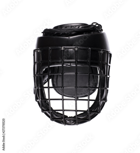 black protective helmet for martial arts
