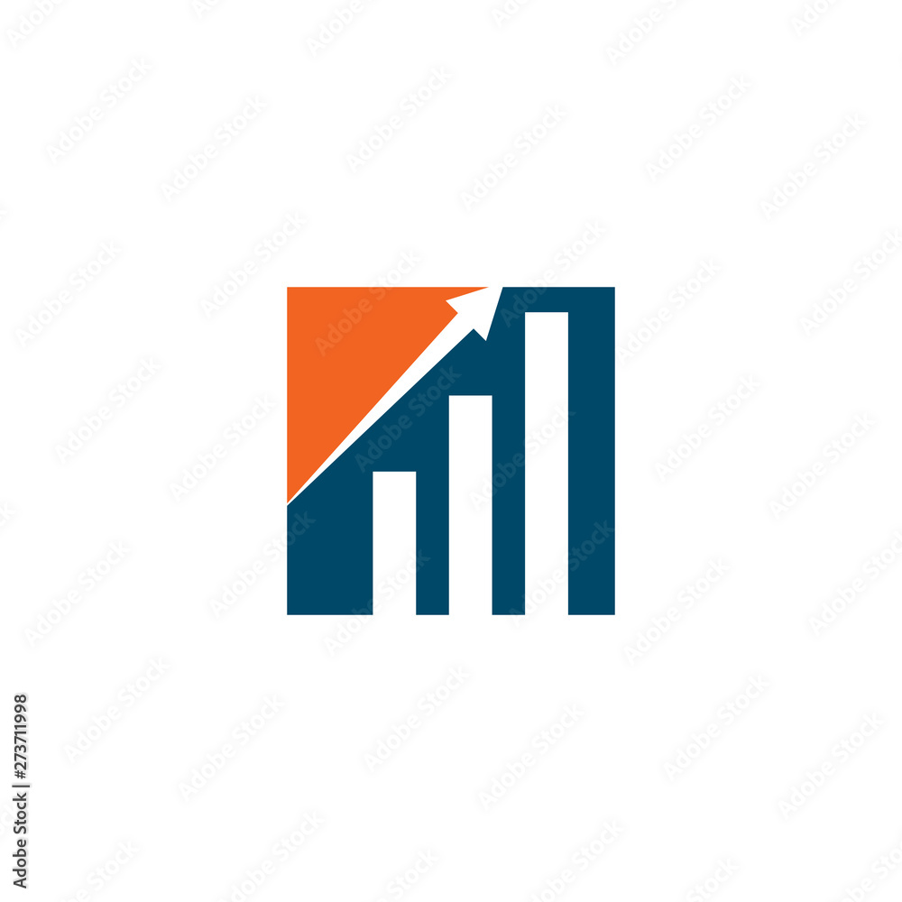 Chart graphic logo design vector template Chart graphic logo design vector template