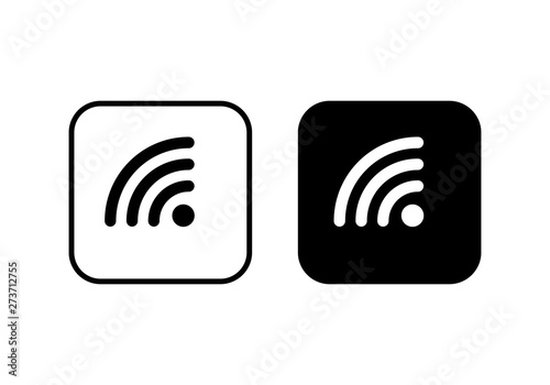Wallpaper Mural wifi icon vector. signal vector icon. Wireless and wifi icon or sign for remote internet access Torontodigital.ca