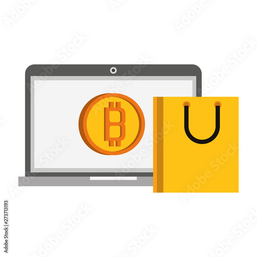 Bitcoin cryptocurrency digital money symbols