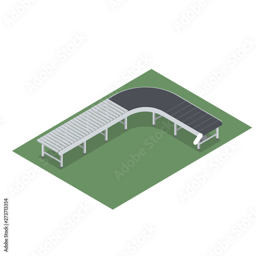 Conveyor belt design with rollers for industry