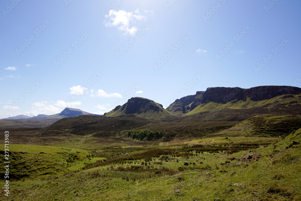 The Quiraing auf der Isle of Skye in Schottland