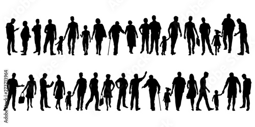people silhouettes photo