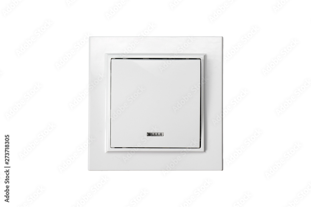 Electric light switch isolated on white background Electric light switch isolated on white background