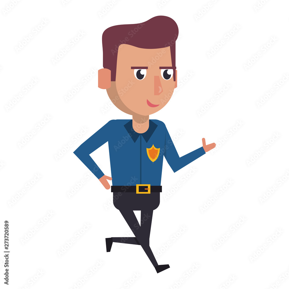 policeman working avatar cartoon character policeman working avatar cartoon character