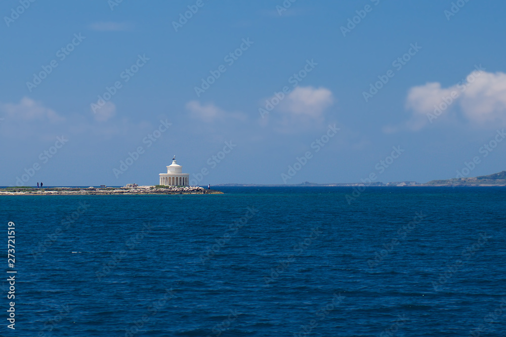 Historical Lighthouse of Saint Theodoroi in Kefalonia (Cephalonia) island in Greece