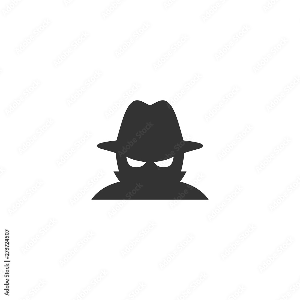 Spyware icon in simple design. Vector illustration Spyware icon in simple design. Vector illustration