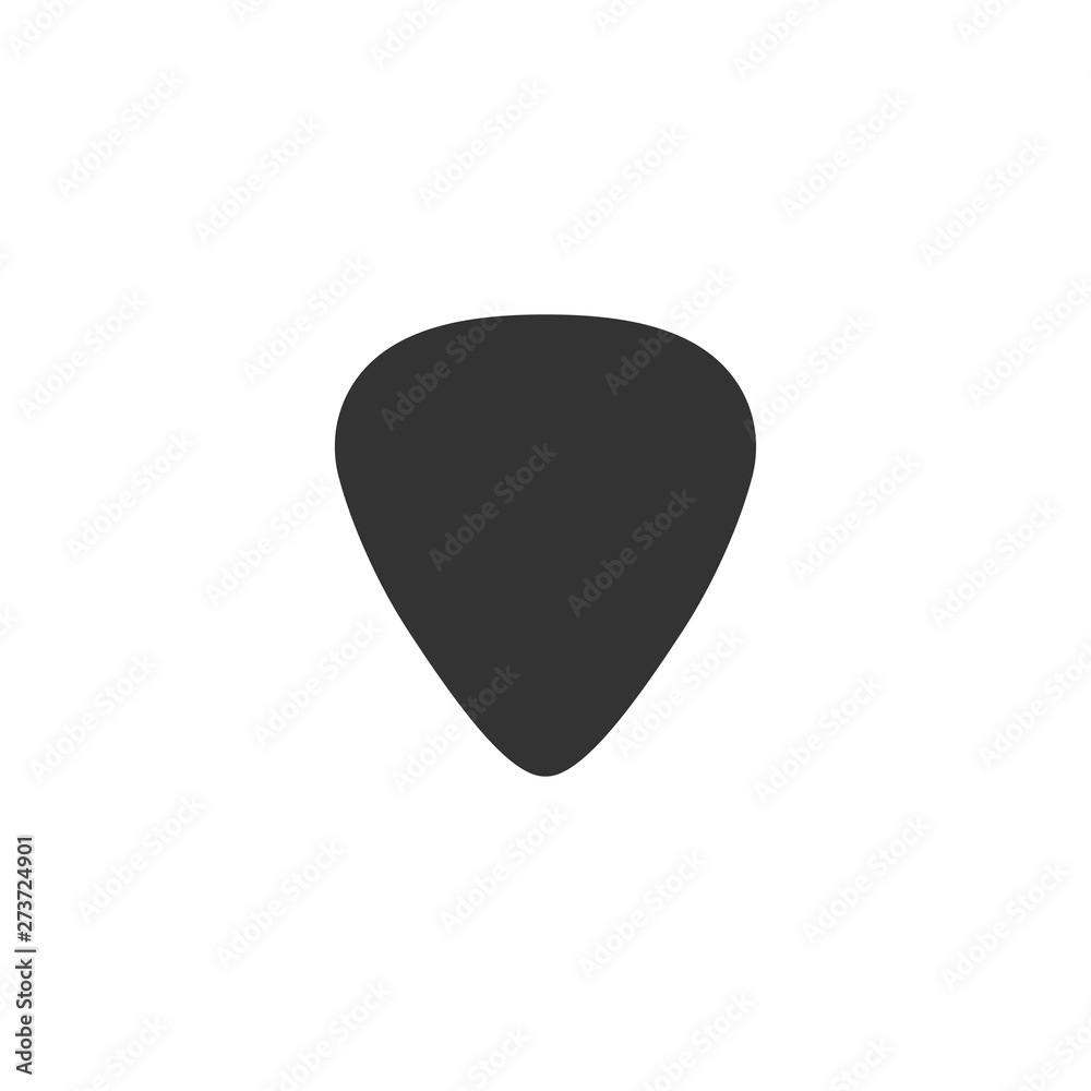Guitar pick icon in simple design. Vector illustration Guitar pick icon in simple design. Vector illustration