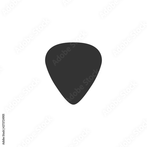 Guitar pick icon in simple design. Vector illustration photo