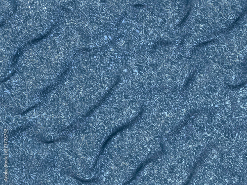 Abstract background flowing ovals of blue color. 3D rendering. 3D illustration.