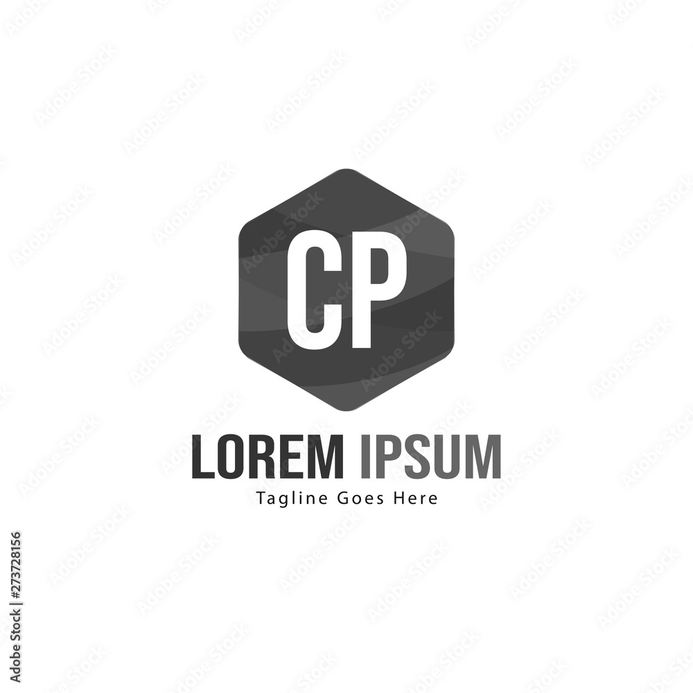 Initial CP logo template with modern frame. Minimalist CP letter logo vector illustration Initial CP logo template with modern frame. Minimalist CP letter logo vector illustration