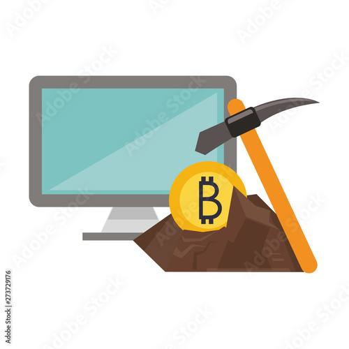 Bitcoin cryptocurrency digital money symbols