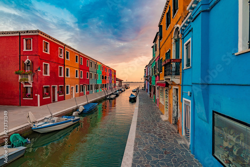 The colourful Burano in Italy at dawn © Arthur Palmer