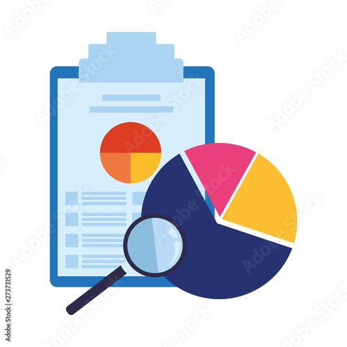 paper with data chart on table photo