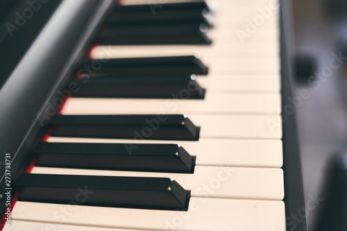 Wallpaper Mural Piano keyboard close up Torontodigital.ca