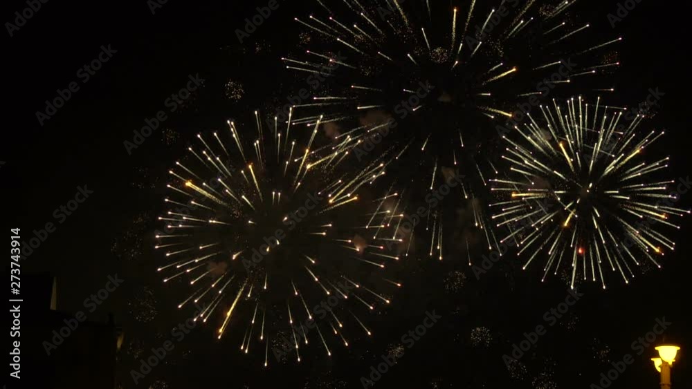 Thousands of lights of the firework show Thousands of lights of the firework show