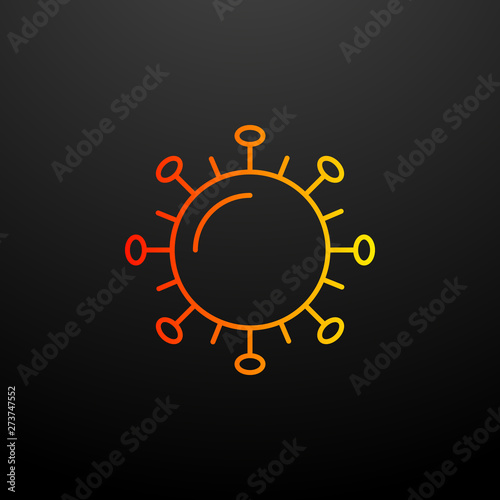 microbe nolan icon. Elements of bacteria set. Simple icon for websites, web design, mobile app, info graphics