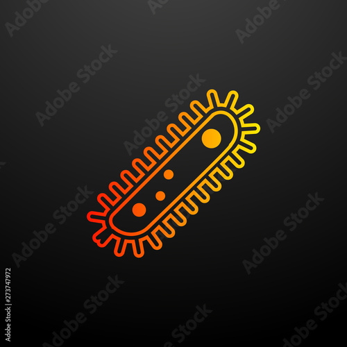 microbe nolan icon. Elements of bacteria set. Simple icon for websites, web design, mobile app, info graphics