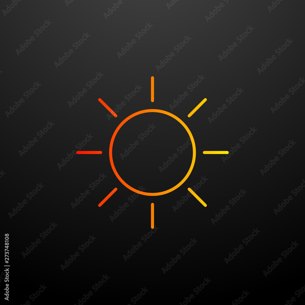 the sun nolan icon. Elements of camping set. Simple icon for websites, web design, mobile app, info graphics the sun nolan icon. Elements of camping set. Simple icon for websites, web design, mobile app, info graphics