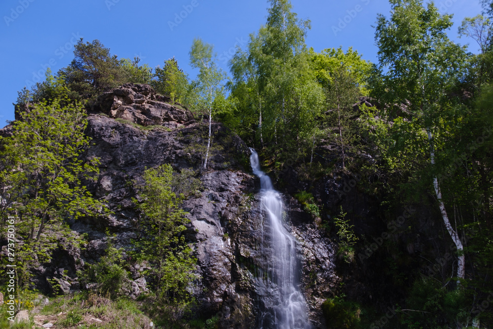 Beautiful fresh Anton waterfall in Bulgaria