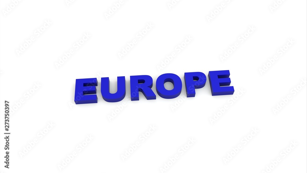 Europe missile white background 3d illustration Europe missile white background 3d illustration