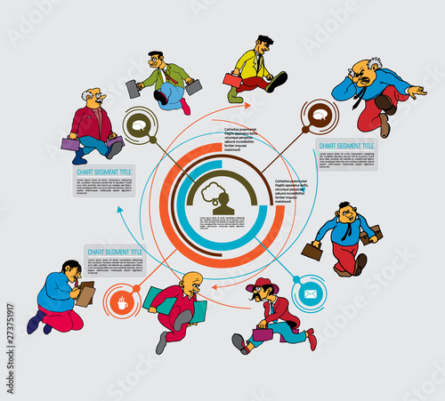 Business infographic layout. Design colorful presentation templates