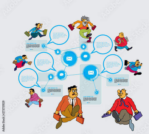 Business infographic layout. Design colorful presentation templates