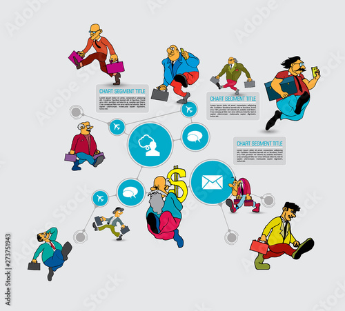Business infographic layout. Design colorful presentation templates