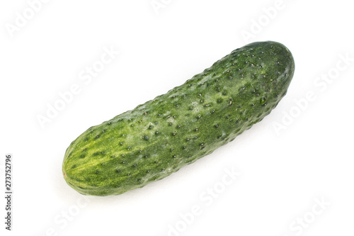 Fresh, tasty Cucumber isolated on white background.