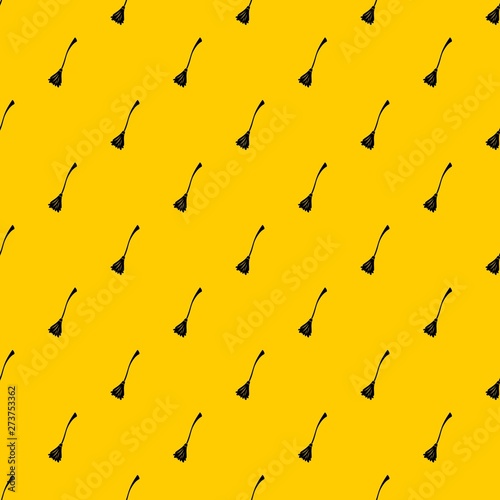 Witches broom pattern seamless vector repeat geometric yellow for any design