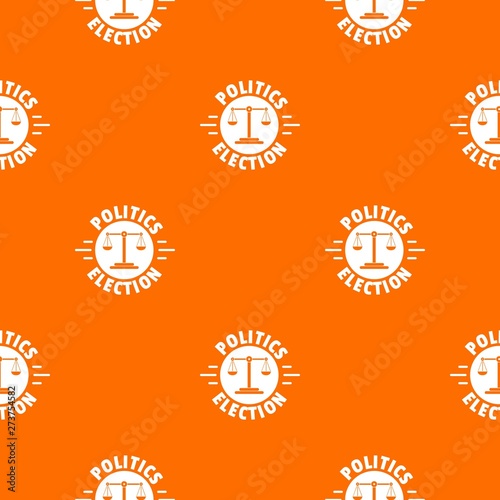Politics election pattern vector orange for any web design best