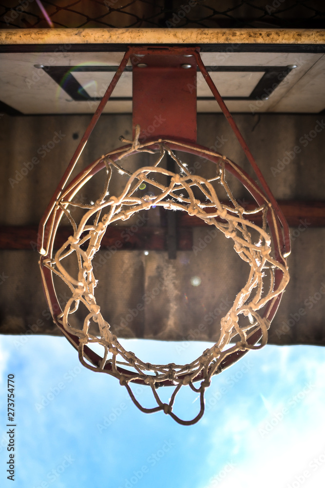 Street basketball backboard with hoop Street basketball backboard with hoop