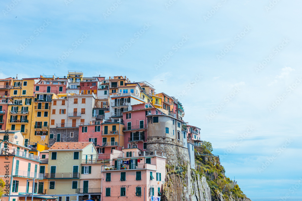 View of Manarola in the UNESCO World Heritage Site Cinque Terre, Liguria, Italy